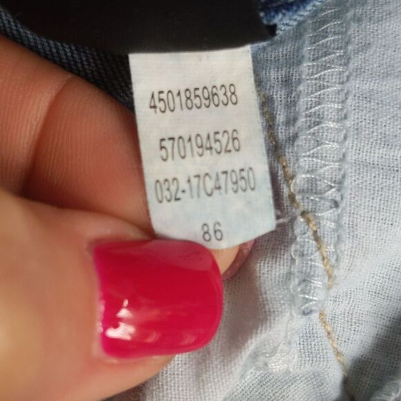 Chico's So Slimming Girlfriend Ankle jeans, distressed, embroidered 2 - Picture 8 of 11